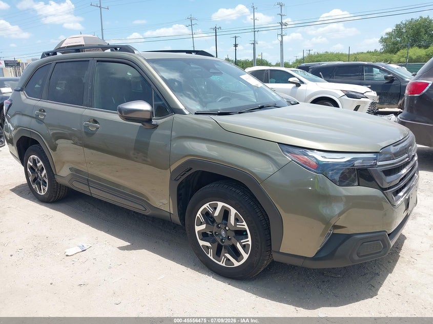 2025 Subaru Forester VIN JF2SLDDC5SH612079 IAAI salvage auction — LEFT FRONT, Original (Texas), sold $18,850 on 2026-08-31 (photo 1)