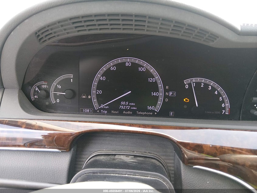 2013 Mercedes-benz S-klasse VIN WDDNG7DB1DA519876 IAAI salvage auction — UNKNOWN, Original (Texas), sold $2,550 on 2026-07-29 (photo 7)