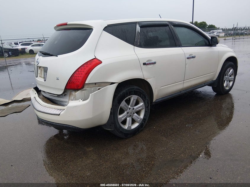 2007 Nissan Murano VIN JN8AZ08T37W530449 IAAI salvage auction — REAR END, Parts Only Bos (Minnesota), sold $275 on 2026-07-20 (photo 4)