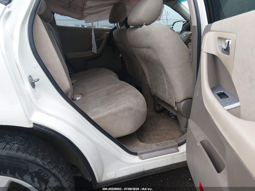 2007 Nissan Murano VIN JN8AZ08T37W530449 IAAI salvage auction — REAR END, Parts Only Bos (Minnesota), sold $275 on 2026-07-20 (photo 8)