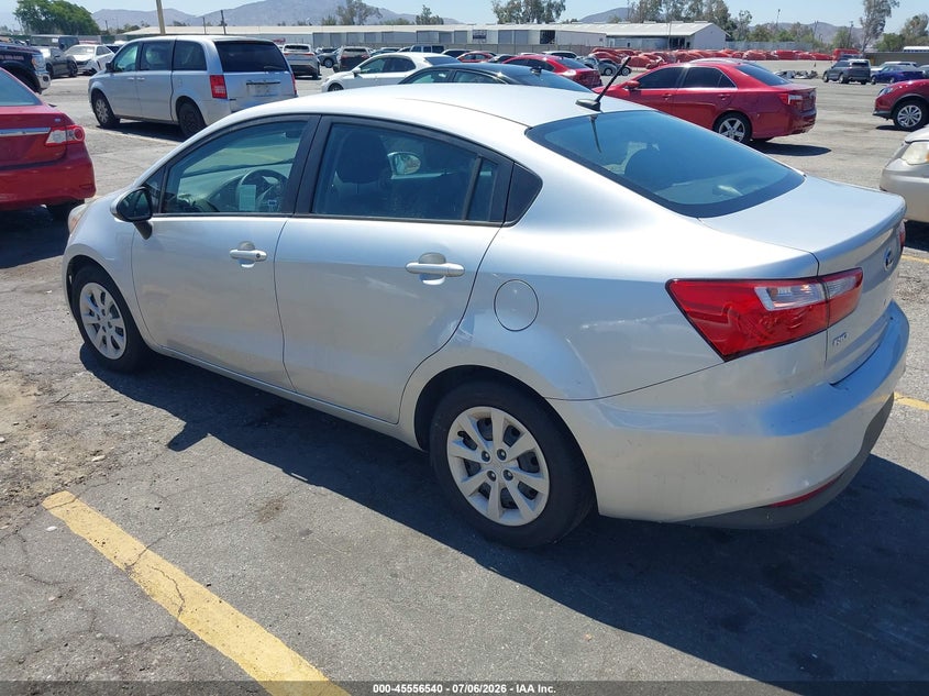 2016 Kia Rio VIN KNADM4A3XG6638623 IAAI salvage auction — NORMAL WEAR, Clear - Dealer Only (California), sold $225 on 2026-07-16 (photo 3)