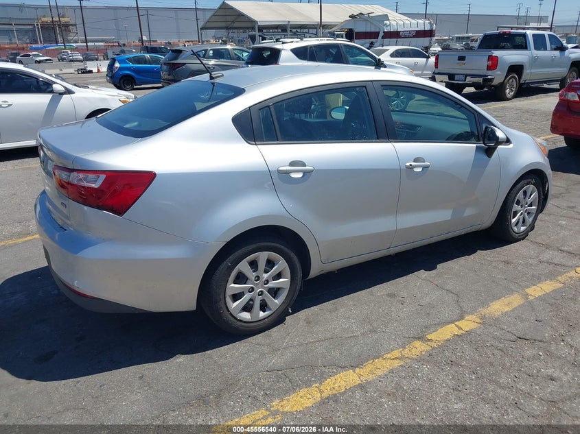 2016 Kia Rio VIN KNADM4A3XG6638623 IAAI salvage auction — NORMAL WEAR, Clear - Dealer Only (California), sold $225 on 2026-07-16 (photo 4)