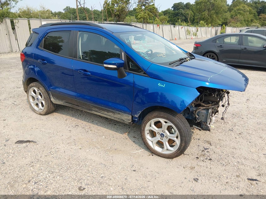 2021 Ford Ecosport VIN MAJ3S2GE4MC444982 IAAI salvage auction — FRONT END, Salvage Title, sold $775 on 2026-07-28 (photo 1)
