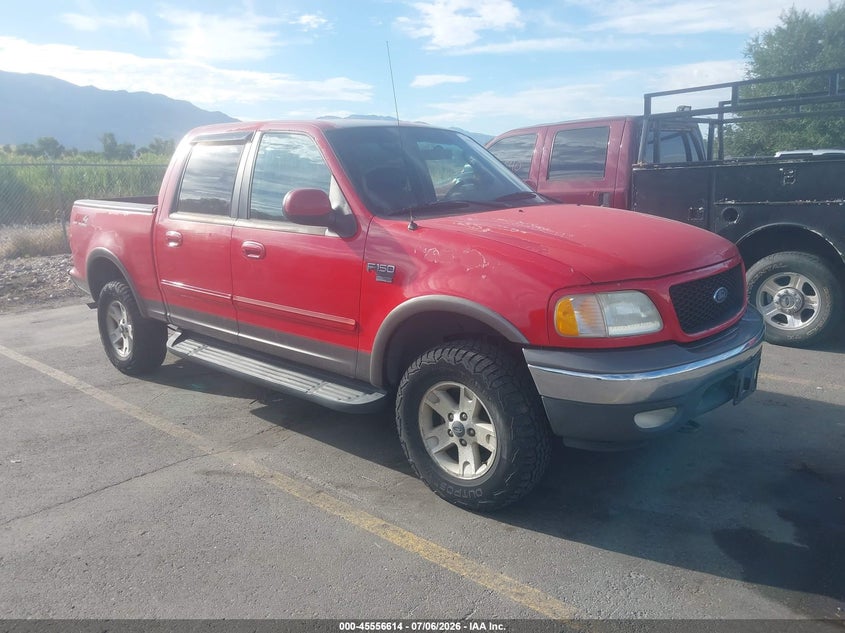 2002 Ford F-150 VIN 1FTRW08L62KD19902 IAAI salvage auction — NORMAL WEAR, Clear (Utah), sold $1,200 on 2026-07-09 (photo 1)