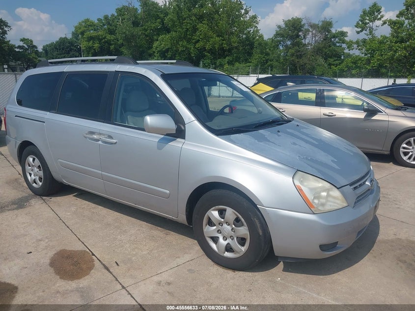 2008 Kia SEDONA VIN KNDMB233086218803 IAAI salvage auction — NORMAL WEAR, Clear (Illinois), sold $275 on 2026-07-28 (photo 1)