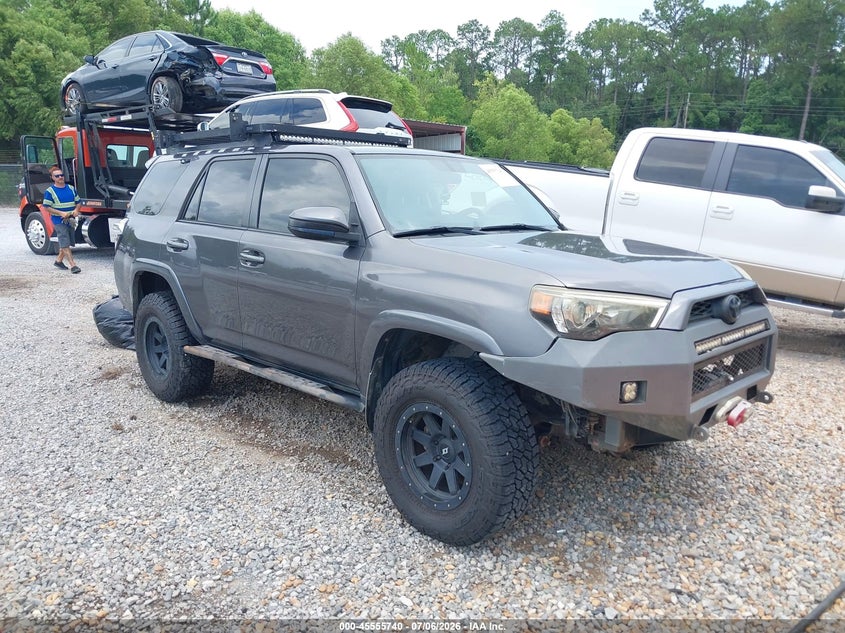 2014 Toyota 4runner VIN JTEBU5JR6E5165905 IAAI salvage auction — WATER/FLOOD, Salvage Title, sold $6,000 on 2026-07-25 (photo 1)