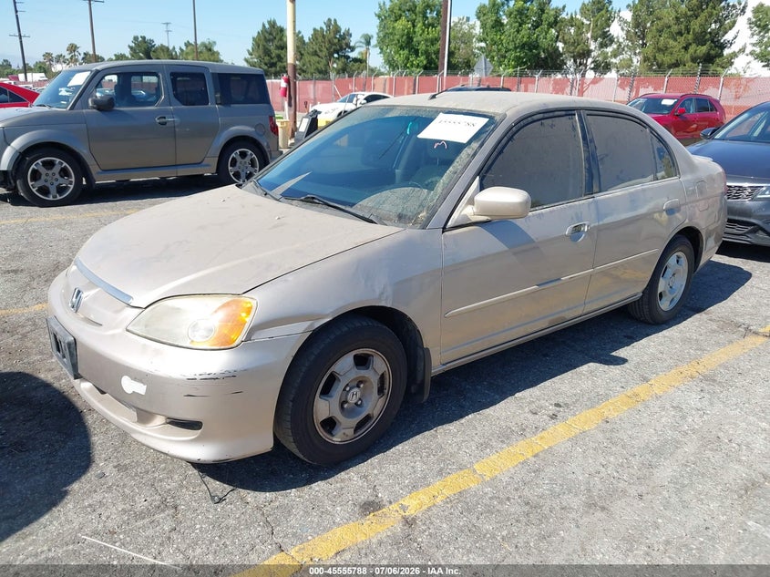2003 Honda Civic hybrid VIN JHMES96653S006576 IAAI salvage auction — NORMAL WEAR, Clear - Dealer Only (California), sold $250 on 2026-07-28 (photo 2)