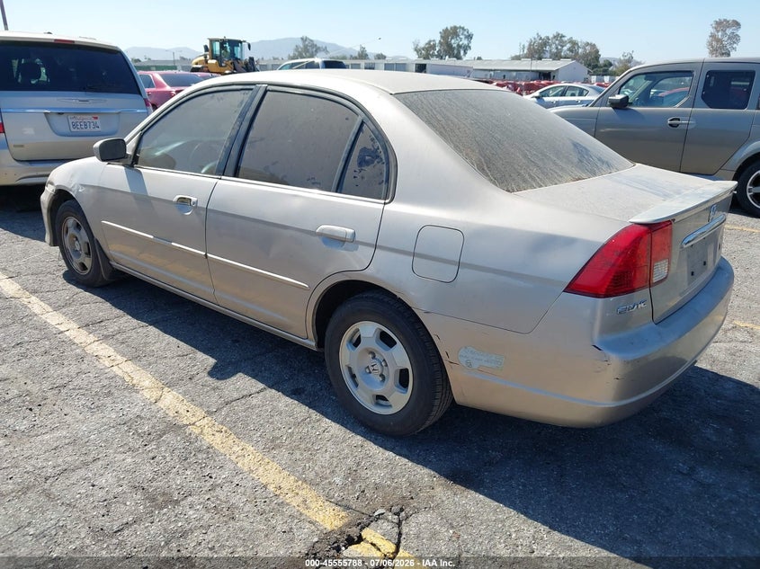 2003 Honda Civic hybrid VIN JHMES96653S006576 IAAI salvage auction — NORMAL WEAR, Clear - Dealer Only (California), sold $250 on 2026-07-28 (photo 3)