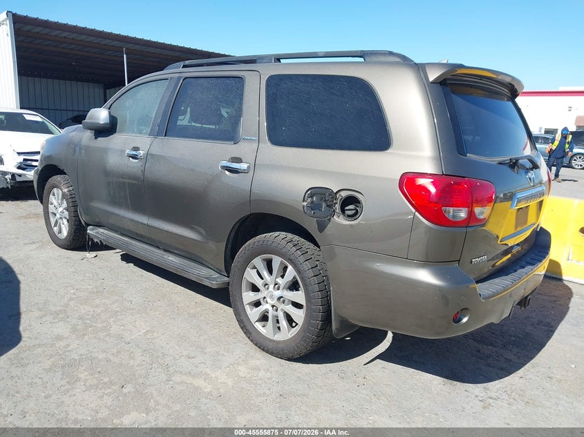 2010 Toyota Sequoia VIN 5TDJY5G16AS033284 IAAI salvage auction — EXTERIOR BURN, Salvage (California), sold $675 on 2026-07-30 (photo 3)