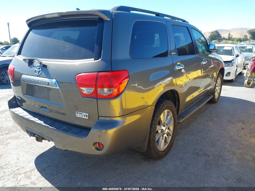 2010 Toyota Sequoia VIN 5TDJY5G16AS033284 IAAI salvage auction — EXTERIOR BURN, Salvage (California), sold $675 on 2026-07-30 (photo 4)