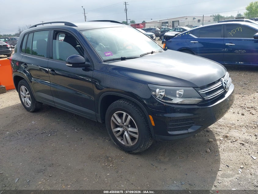 2016 Volkswagen Tiguan VIN WVGBV7AX4GW612204 IAAI salvage auction — HAIL, Junk Bill Of Sale Mv2459 (Wisconsin), sold $700 on 2026-07-23 (photo 1)