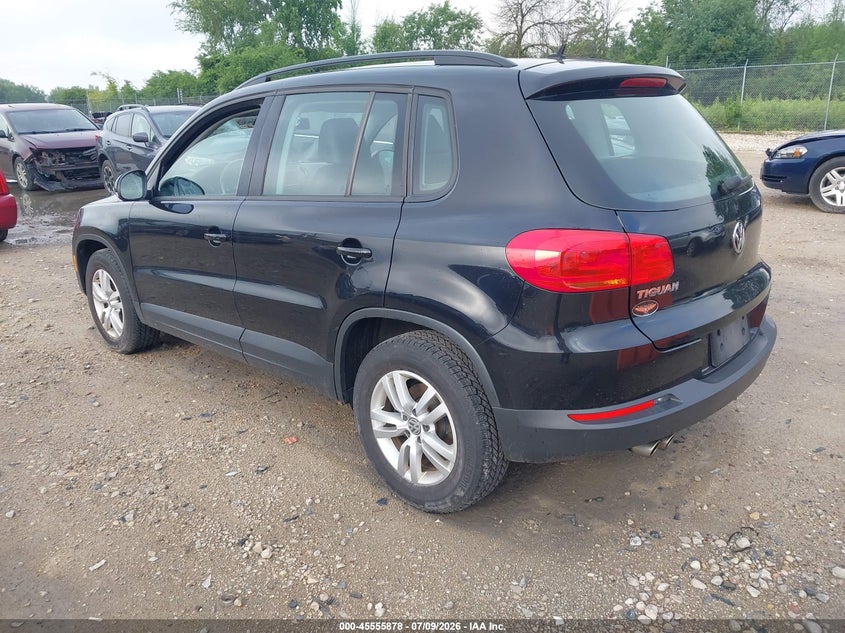 2016 Volkswagen Tiguan VIN WVGBV7AX4GW612204 IAAI salvage auction — HAIL, Junk Bill Of Sale Mv2459 (Wisconsin), sold $700 on 2026-07-23 (photo 3)