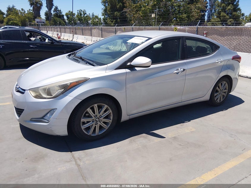 2014 Hyundai Elantra VIN KMHDH4AE8EU149229 IAAI salvage auction — SIDE, Salvage Title, sold $825 on 2026-07-15 (photo 2)