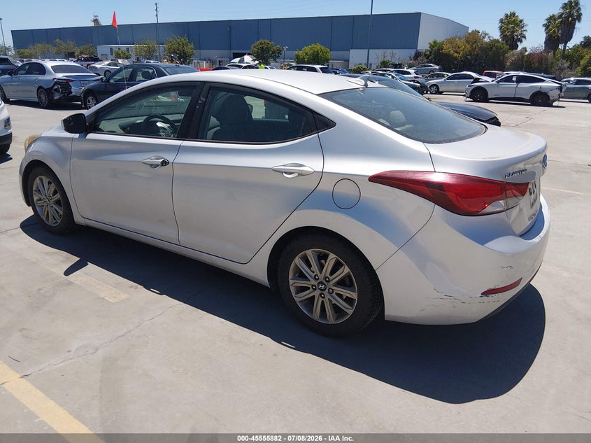2014 Hyundai Elantra VIN KMHDH4AE8EU149229 IAAI salvage auction — SIDE, Salvage Title, sold $825 on 2026-07-15 (photo 3)