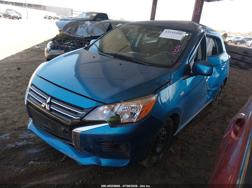 2024 Mitsubishi Mirage VIN ML32AUHJ8RH026681 IAAI salvage auction — LEFT SIDE, Salvage Title, sold $1,500 on 2026-07-21 (photo 2)