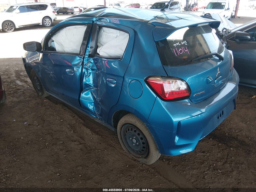 2024 Mitsubishi Mirage VIN ML32AUHJ8RH026681 IAAI salvage auction — LEFT SIDE, Salvage Title, sold $1,500 on 2026-07-21 (photo 3)