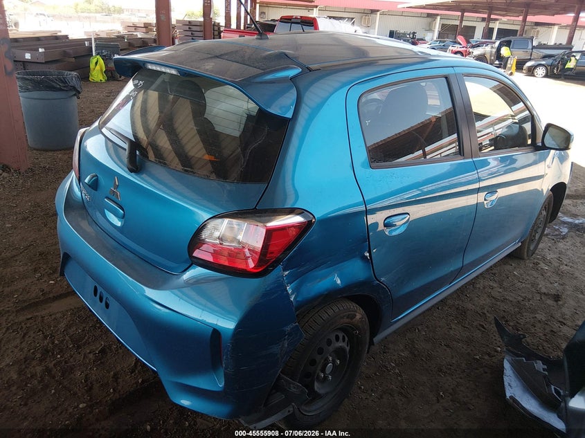 2024 Mitsubishi Mirage VIN ML32AUHJ8RH026681 IAAI salvage auction — LEFT SIDE, Salvage Title, sold $1,500 on 2026-07-21 (photo 4)