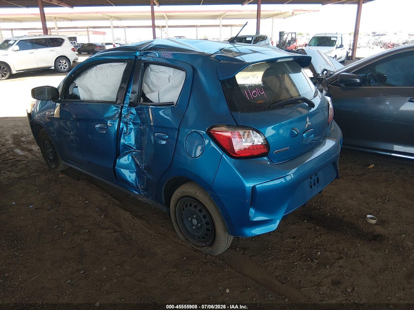 2024 Mitsubishi Mirage VIN ML32AUHJ8RH026681 IAAI salvage auction — LEFT SIDE, Salvage Title, sold $1,500 on 2026-07-21 (photo 6)