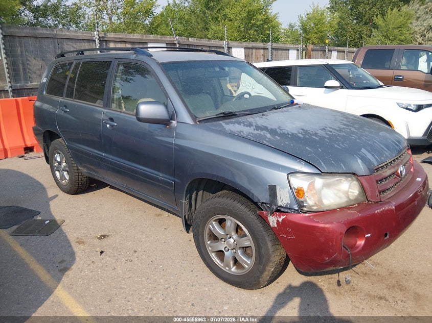 2006 Toyota Highlander VIN JTEEP21AX60176207 IAAI salvage auction — NORMAL WEAR, Clear (Colorado), sold $775 on 2026-07-28 (photo 1)
