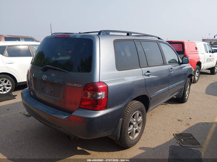 2006 Toyota Highlander VIN JTEEP21AX60176207 IAAI salvage auction — NORMAL WEAR, Clear (Colorado), sold $775 on 2026-07-28 (photo 4)