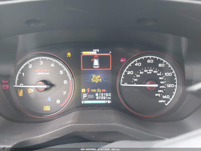 2019 Subaru Forester VIN JF2SKAPC7KH530464 IAAI salvage auction — FRONT & REAR, Salvage - Greater Than 75% (Maryland), sold $3,800 on 2026-08-02 (photo 7)