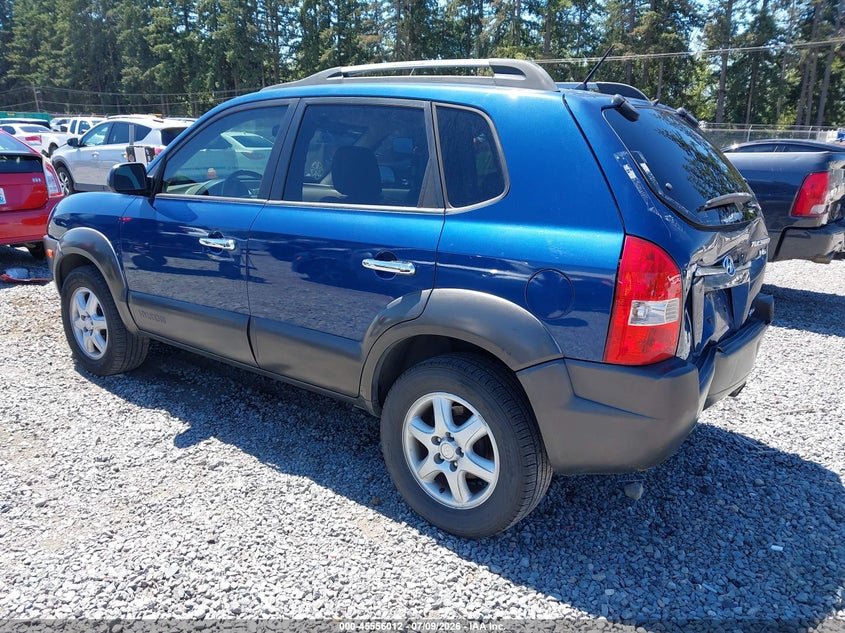 2005 Hyundai Tucson VIN KM8JN72D95U081154 IAAI salvage auction — REAR END, Bill Of Sale (Washington), sold $275 on 2026-07-29 (photo 3)