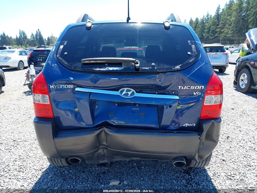 2005 Hyundai Tucson VIN KM8JN72D95U081154 IAAI salvage auction — REAR END, Bill Of Sale (Washington), sold $275 on 2026-07-29 (photo 6)