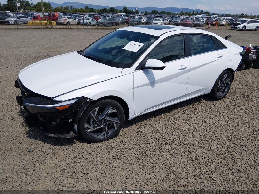 2025 Hyundai Elantra VIN KMHLN4DJ0SU144115 IAAI salvage auction — FRONT & REAR, Salvage (Oregon), sold $8,000 on 2026-08-21 (photo 2)