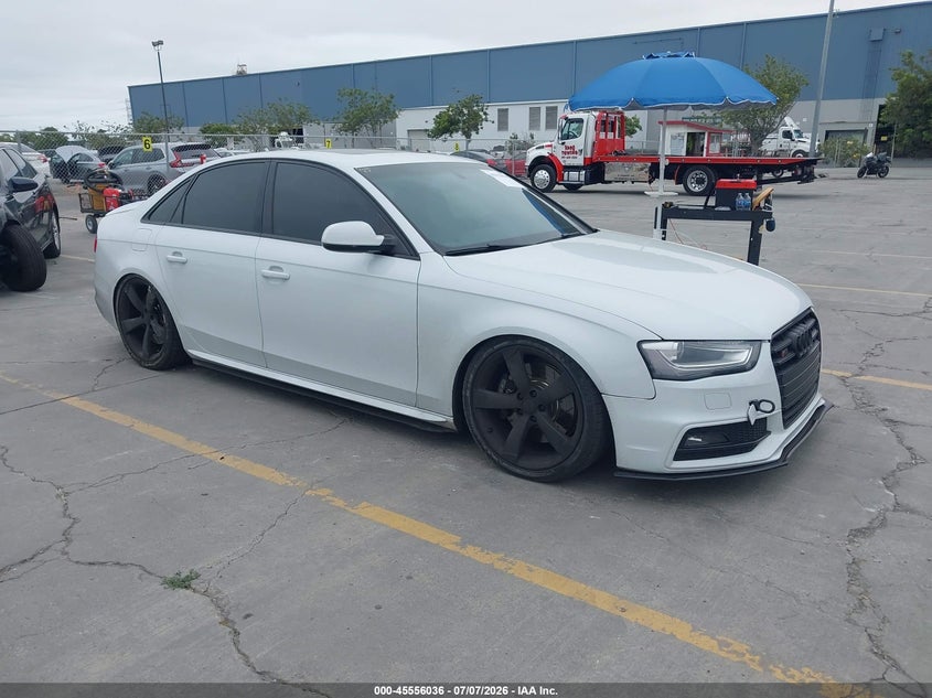 2014 Audi S4 VIN WAUDGAFL5EA126924 IAAI salvage auction — REAR END, Salvage (California), sold $7,000 on 2026-08-24 (photo 1)