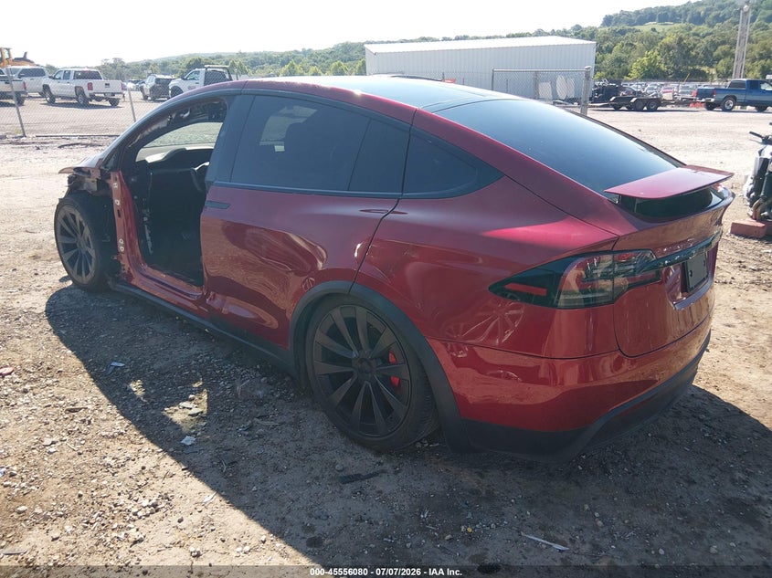 2023 Tesla Model x VIN 7SAXCBE62PF431131 IAAI salvage auction — FRONT END, Salvage (Arkansas), sold $18,000 on 2026-07-30 (photo 3)