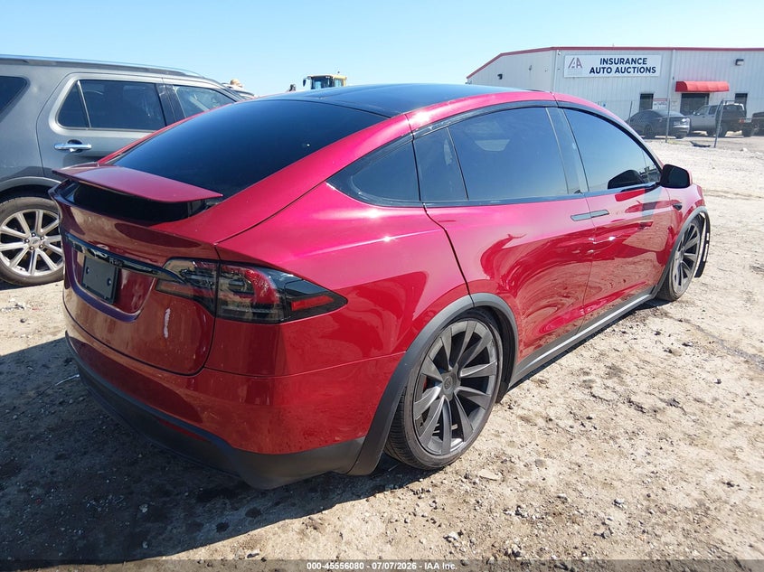 2023 Tesla Model x VIN 7SAXCBE62PF431131 IAAI salvage auction — FRONT END, Salvage (Arkansas), sold $18,000 on 2026-07-30 (photo 4)