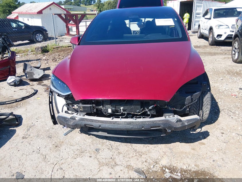 2023 Tesla Model x VIN 7SAXCBE62PF431131 IAAI salvage auction — FRONT END, Salvage (Arkansas), sold $18,000 on 2026-07-30 (photo 6)