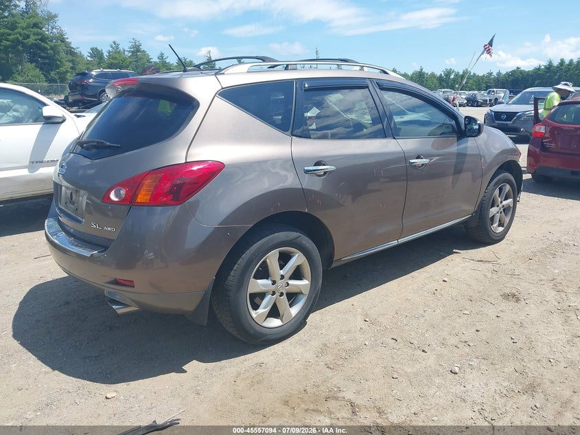 2010 Nissan Murano VIN JN8AZ1MW1AW137207 IAAI salvage auction — FRONT END, Clear (Massachusetts), sold $500 on 2026-07-24 (photo 4)