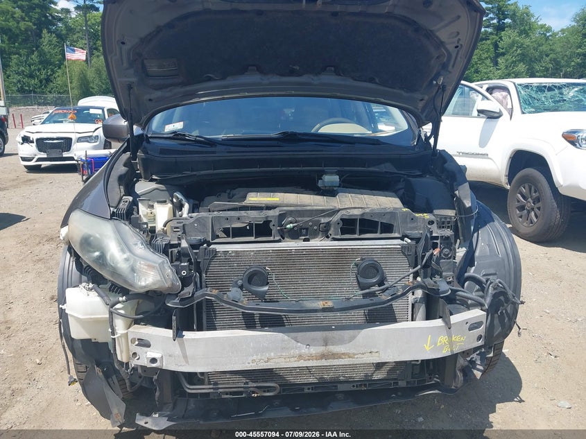 2010 Nissan Murano VIN JN8AZ1MW1AW137207 IAAI salvage auction — FRONT END, Clear (Massachusetts), sold $500 on 2026-07-24 (photo 6)