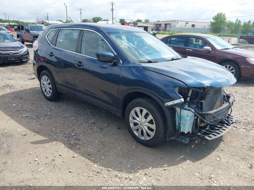 2016 Nissan Rogue VIN KNMAT2MV0GP665365 IAAI salvage auction — FRONT END, Clear (Wisconsin), sold $825 on 2026-07-23 (photo 1)
