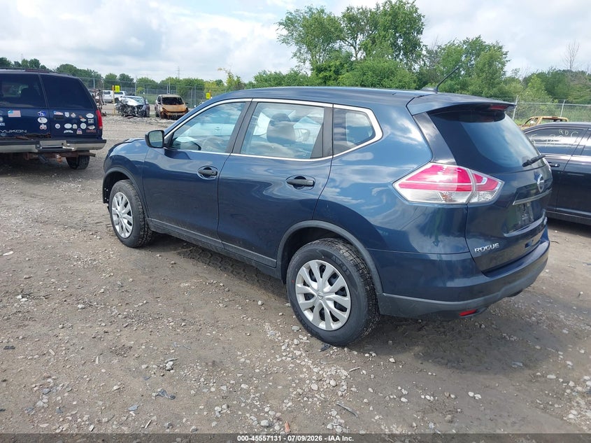 2016 Nissan Rogue VIN KNMAT2MV0GP665365 IAAI salvage auction — FRONT END, Clear (Wisconsin), sold $825 on 2026-07-23 (photo 3)