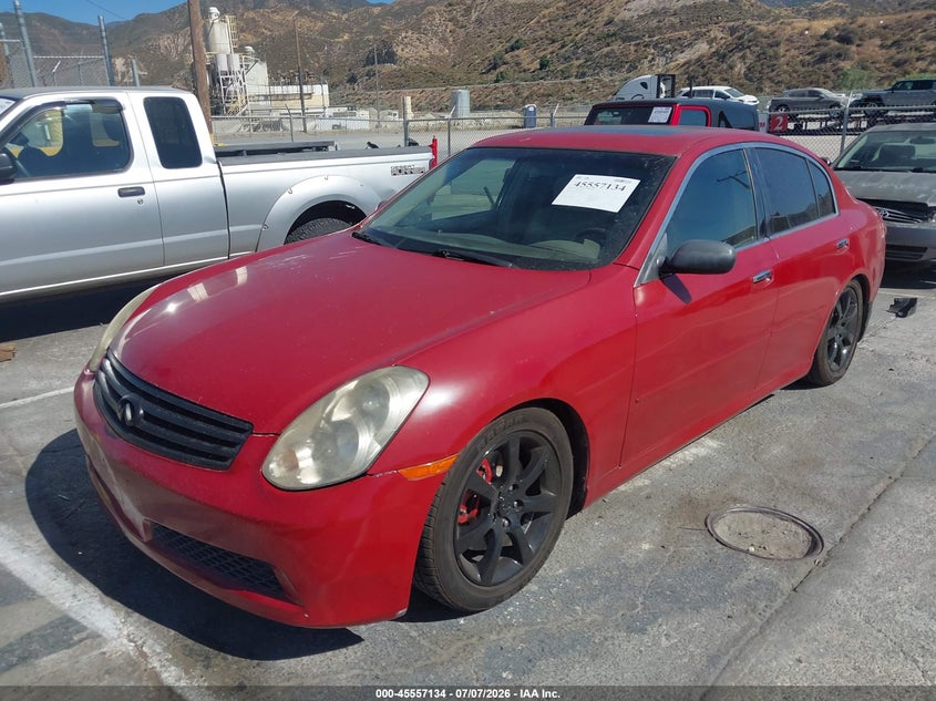 2006 Infiniti G35 VIN JNKCV51E66M500976 IAAI salvage auction — SIDE, Salvage (California), sold $825 on 2026-07-22 (photo 2)