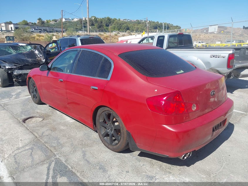 2006 Infiniti G35 VIN JNKCV51E66M500976 IAAI salvage auction — SIDE, Salvage (California), sold $825 on 2026-07-22 (photo 3)
