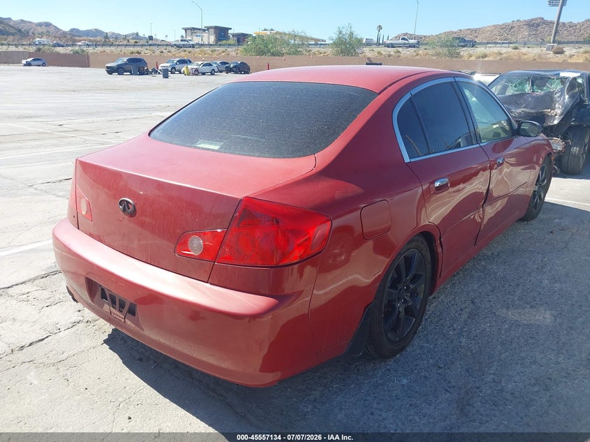 2006 Infiniti G35 VIN JNKCV51E66M500976 IAAI salvage auction — SIDE, Salvage (California), sold $825 on 2026-07-22 (photo 4)