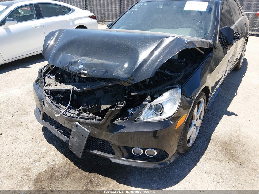 2010 Mercedes-benz E-class VIN WDDHF5GB2AA068503 IAAI salvage auction — FRONT END, Salvage (California), sold $25 on 2026-07-27 (photo 6)