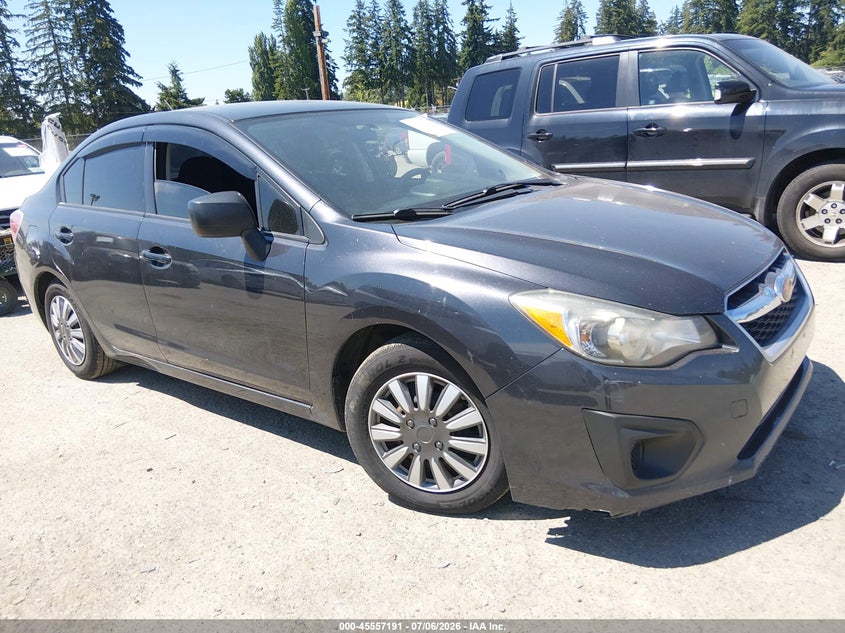 2013 Subaru Impreza VIN JF1GJAA64DH008992 IAAI salvage auction — LEFT FRONT, Clear (Washington), sold $1,600 on 2026-07-29 (photo 1)