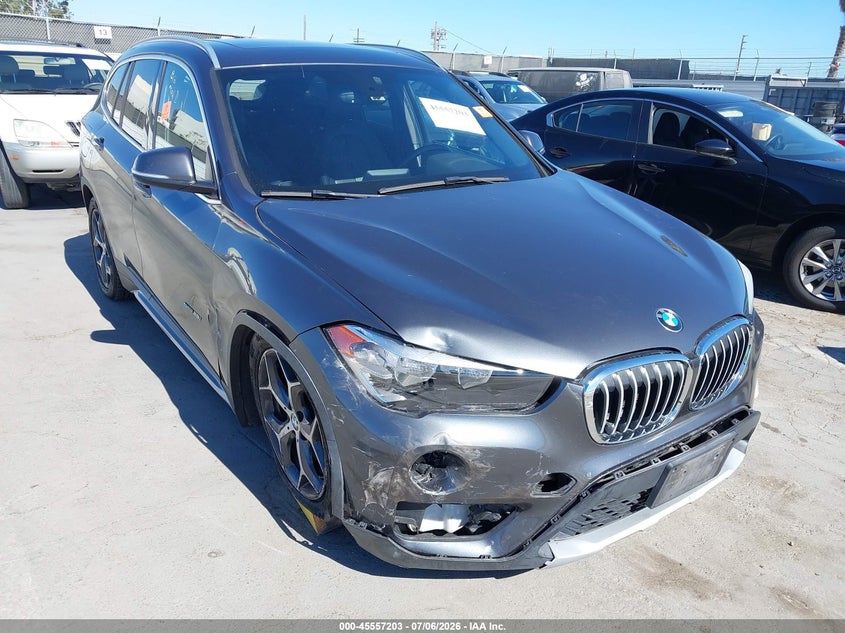 2018 BMW X1 VIN WBXHU7C34J5H41767 IAAI salvage auction — FRONT END, Salvage Title, sold $75 on 2026-07-29 (photo 6)