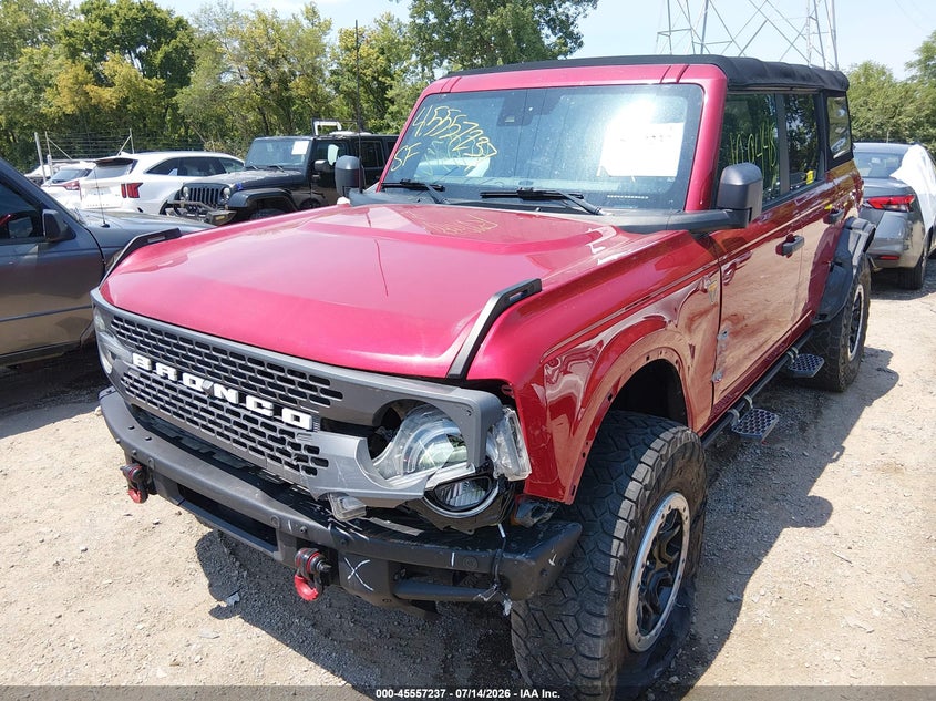 2021 Ford Bronco VIN 1FMEE5DP3MLA93883 IAAI salvage auction — FRONT END, Salvage Title, sold $10,900 on 2026-07-31 (photo 6)