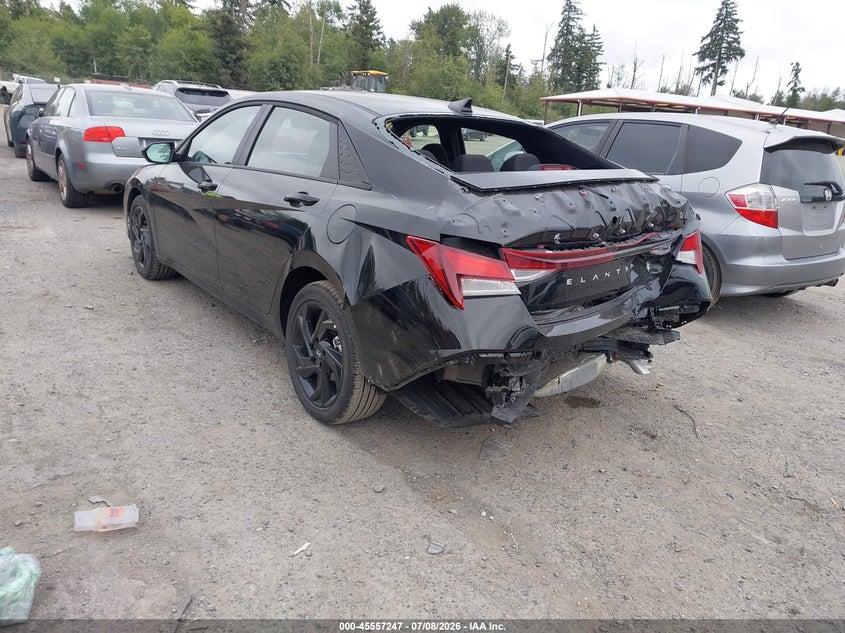2026 Hyundai Elantra VIN KMHLM4DG7TU228019 IAAI salvage auction — REAR END, Enterprise Vehicles Salvage Only (Oregon), sold $4,400 on 2026-07-15 (photo 3)