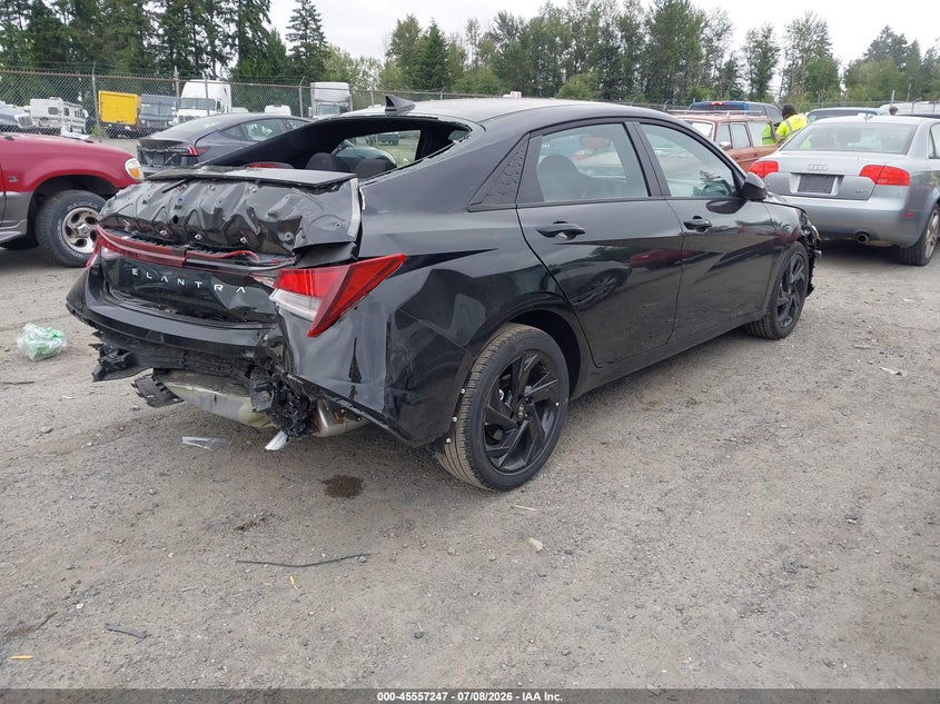 2026 Hyundai Elantra VIN KMHLM4DG7TU228019 IAAI salvage auction — REAR END, Enterprise Vehicles Salvage Only (Oregon), sold $4,400 on 2026-07-15 (photo 4)