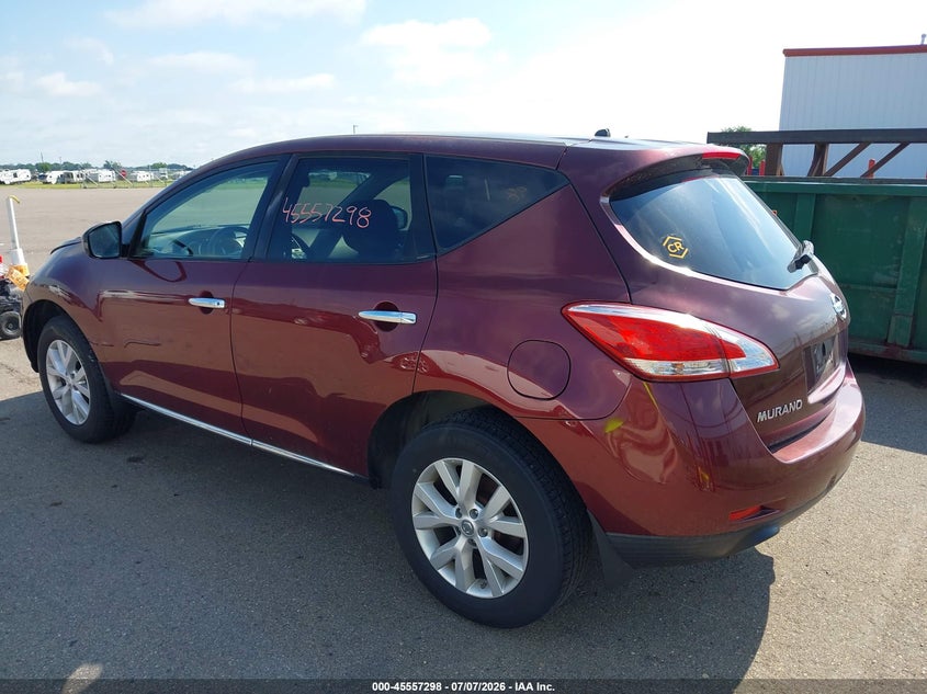 2011 Nissan Murano VIN JN8AZ1MU3BW060114 IAAI salvage auction — FRONT & REAR, Prior Salvage (Minnesota), sold $425 on 2026-07-29 (photo 3)
