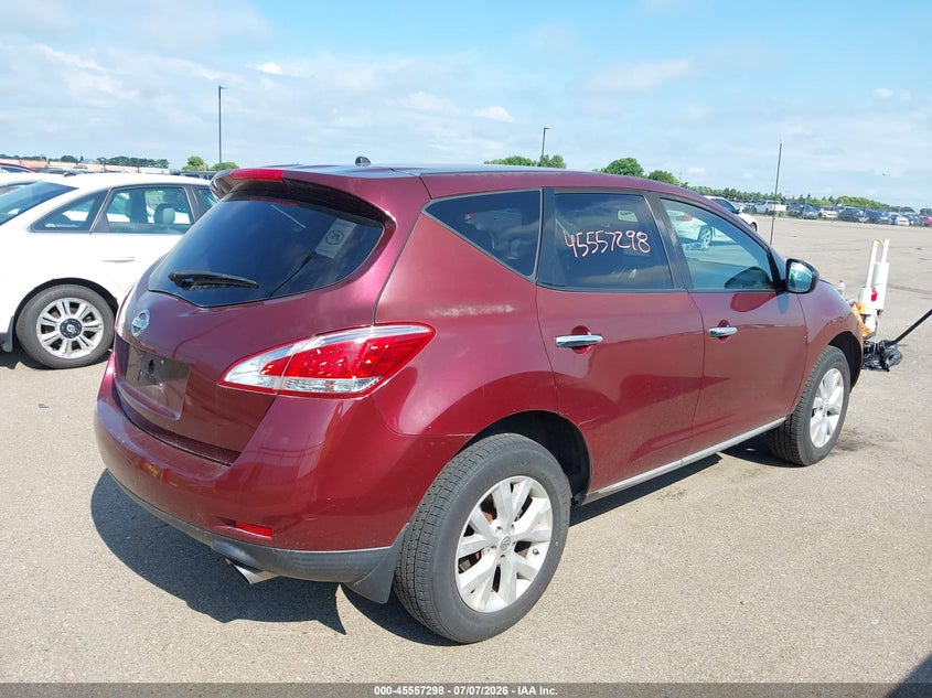 2011 Nissan Murano VIN JN8AZ1MU3BW060114 IAAI salvage auction — FRONT & REAR, Prior Salvage (Minnesota), sold $425 on 2026-07-29 (photo 4)