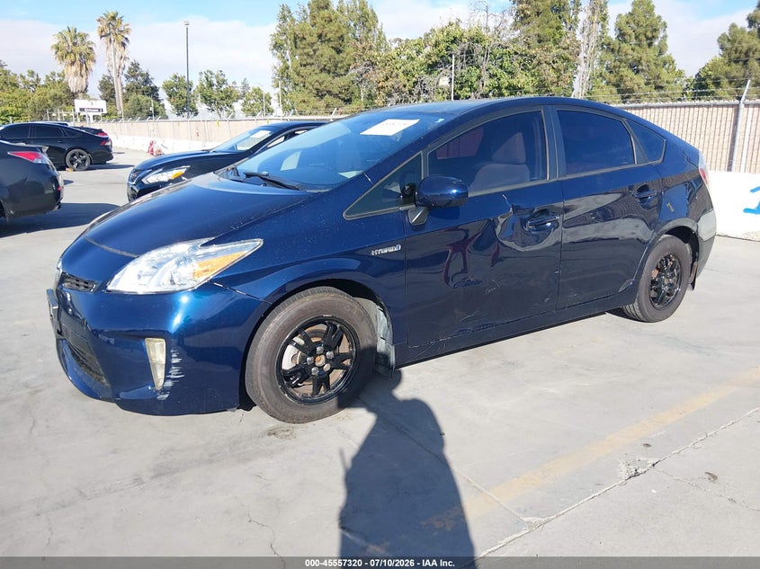 2012 Toyota Prius VIN JTDKN3DU6C0333445 IAAI salvage auction — NORMAL WEAR, App For Dup Clear (California), sold $600 on 2026-07-29 (photo 2)