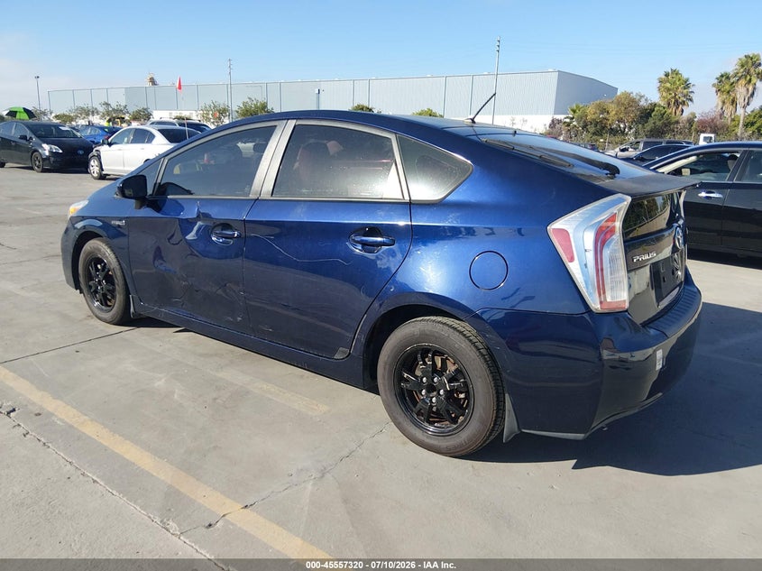 2012 Toyota Prius VIN JTDKN3DU6C0333445 IAAI salvage auction — NORMAL WEAR, App For Dup Clear (California), sold $600 on 2026-07-29 (photo 3)
