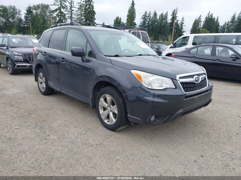 2014 Subaru Forester VIN JF2SJAHC5EH524684 IAAI salvage auction — RIGHT FRONT, Salvage Title, sold $1,450 on 2026-07-29 (photo 1)